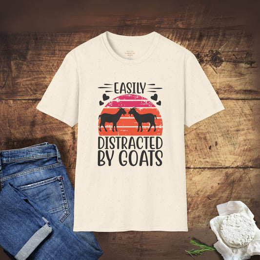 Easily Distracted by Goats T-Shirt