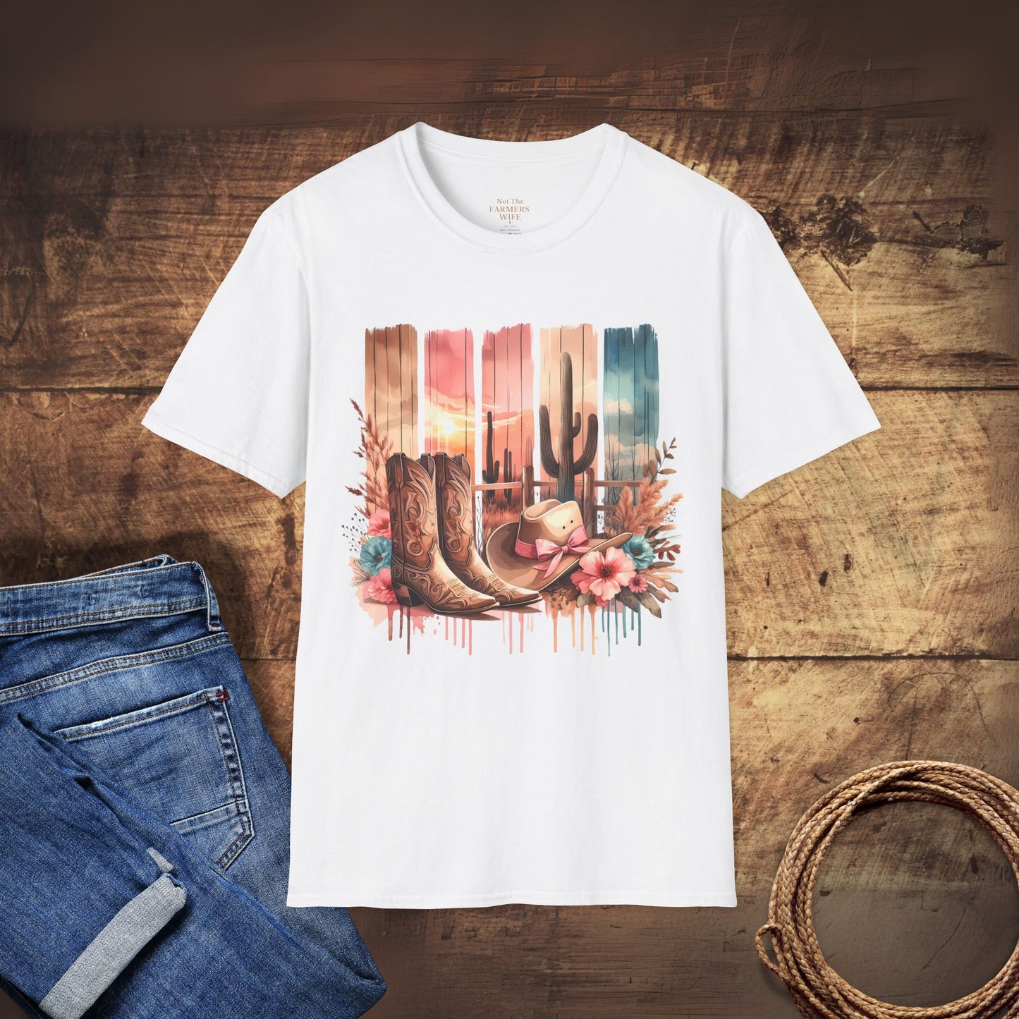 Pretty in Pink Cowgirl Boots T-Shirt