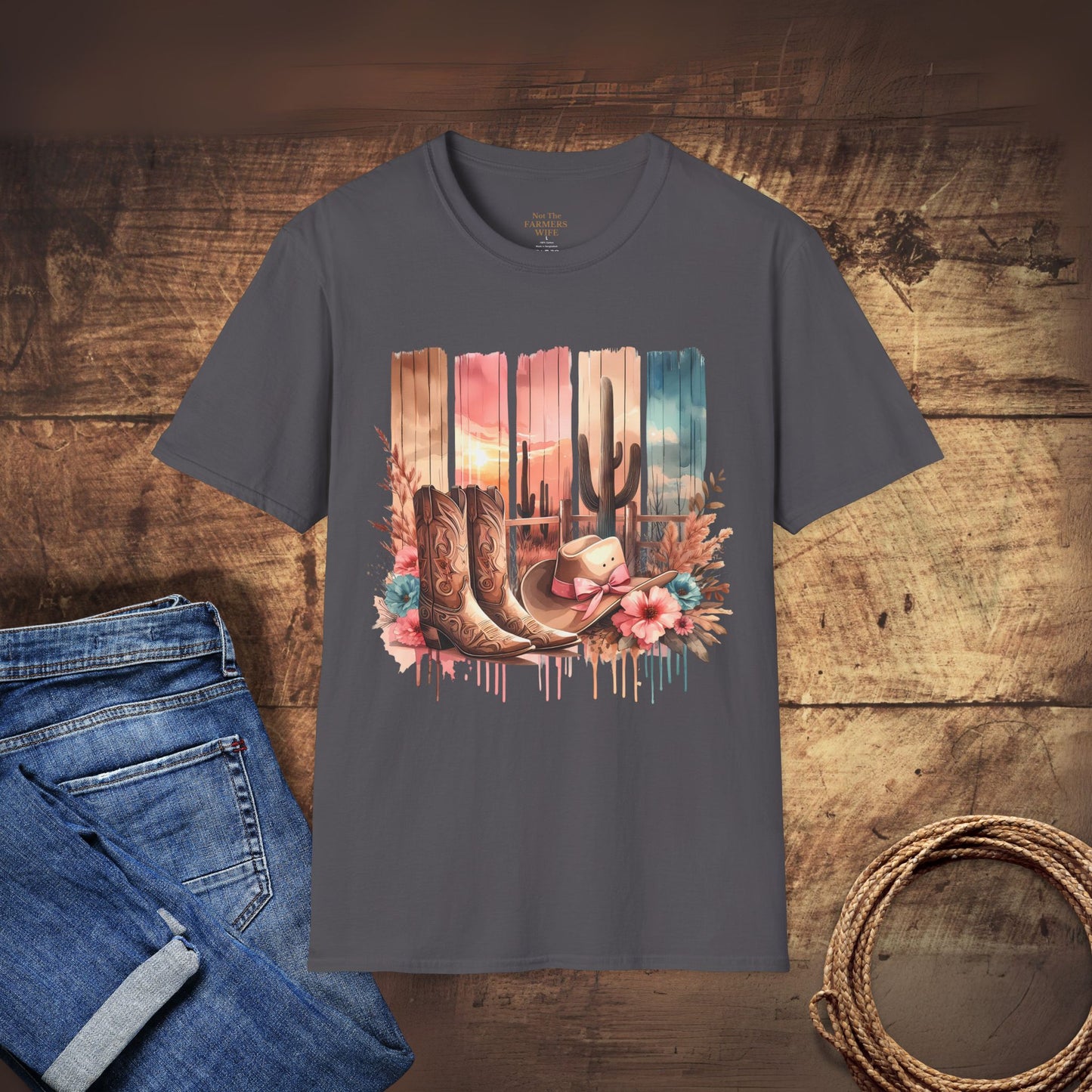 Pretty in Pink Cowgirl Boots T-Shirt
