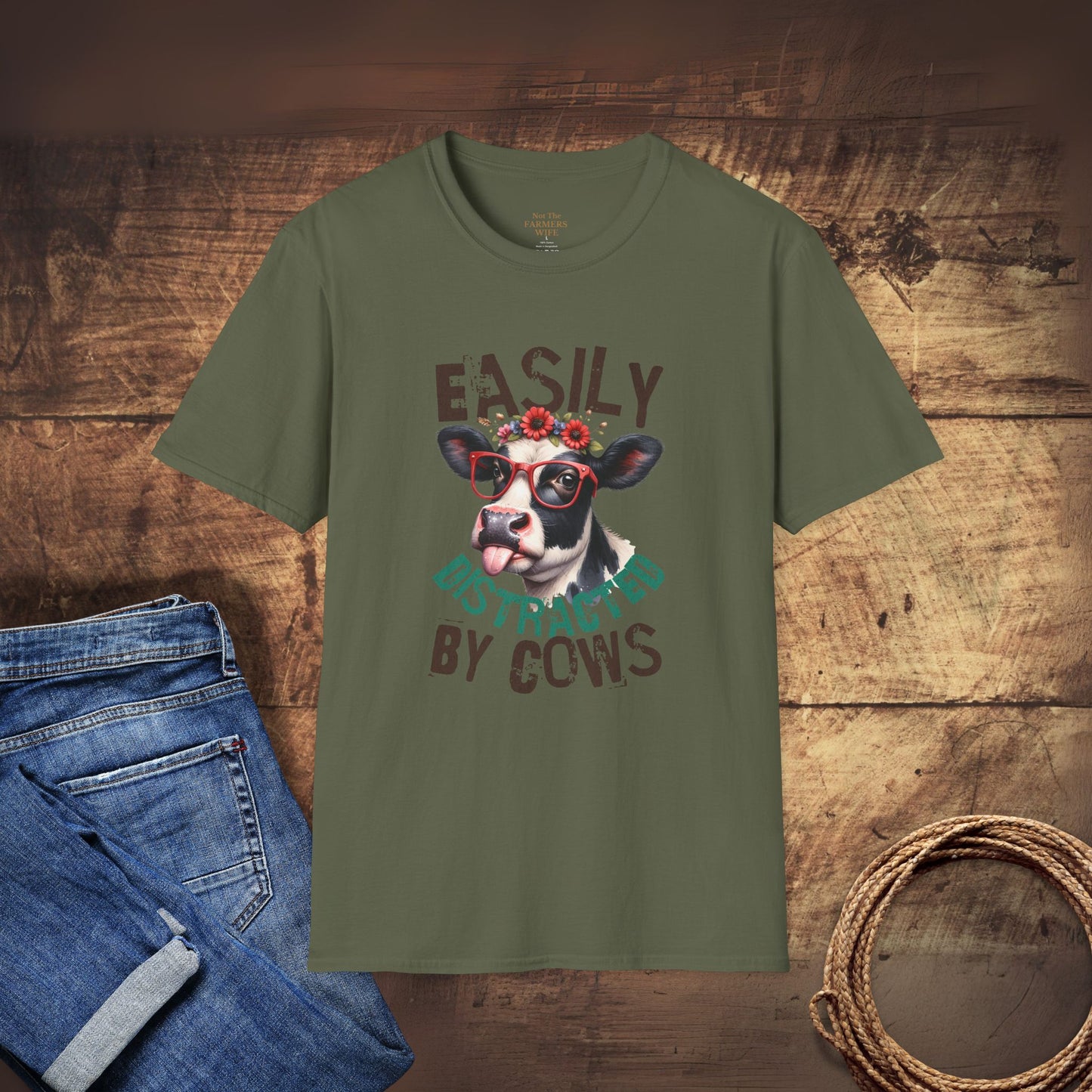 Easily Distracted by Cows T-Shirt
