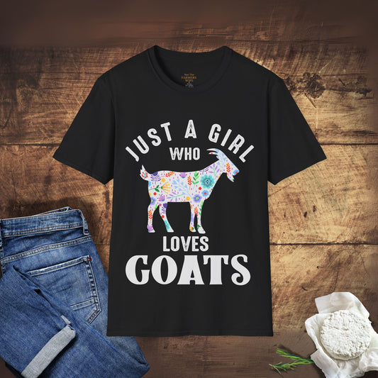 Just a Girl Who Loves Goats T-Shirt