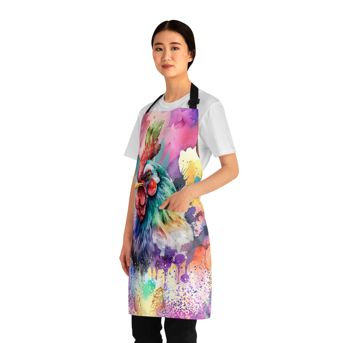 Watercolour Chicken Apron