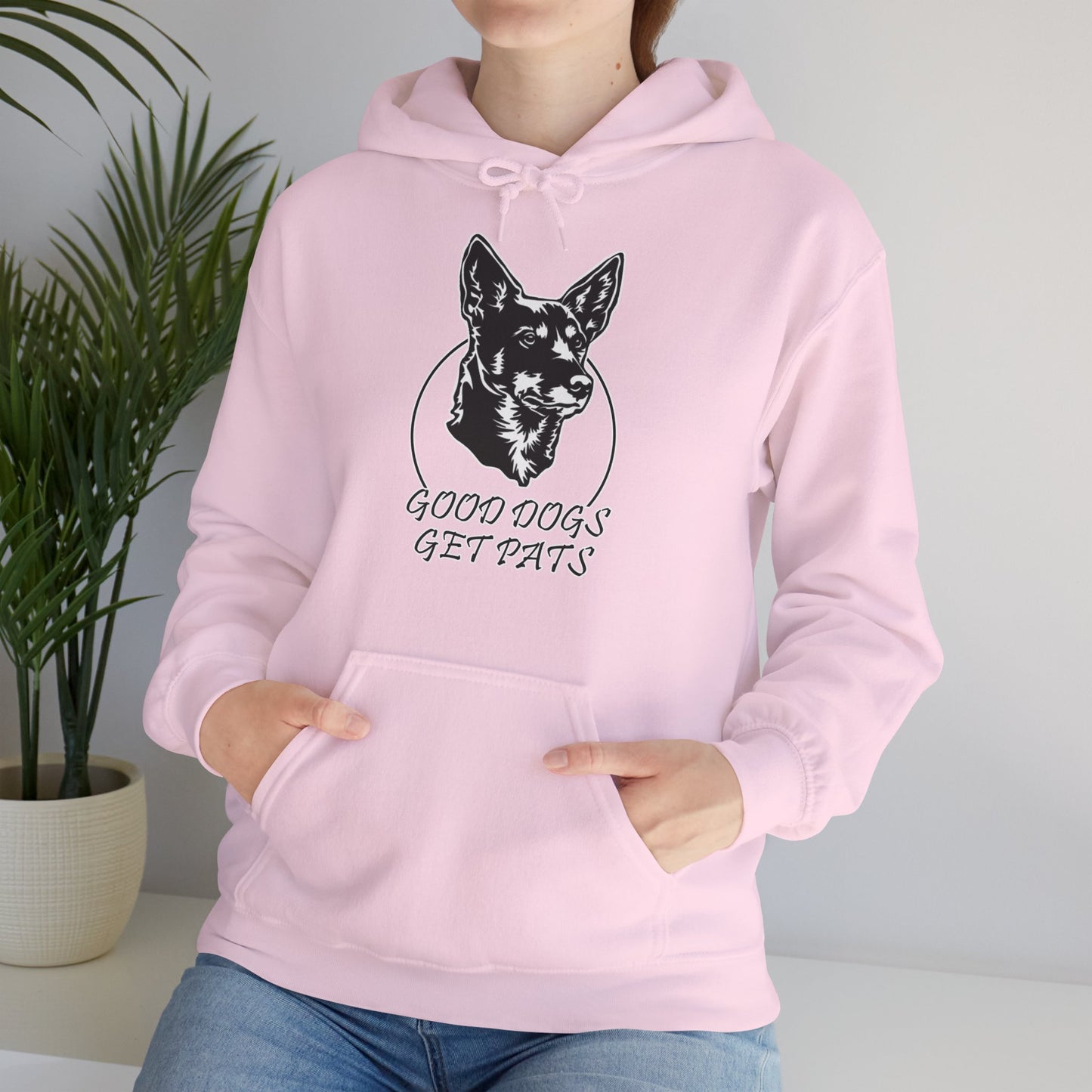 Good Dogs Get Pats Hooded Sweatshirt