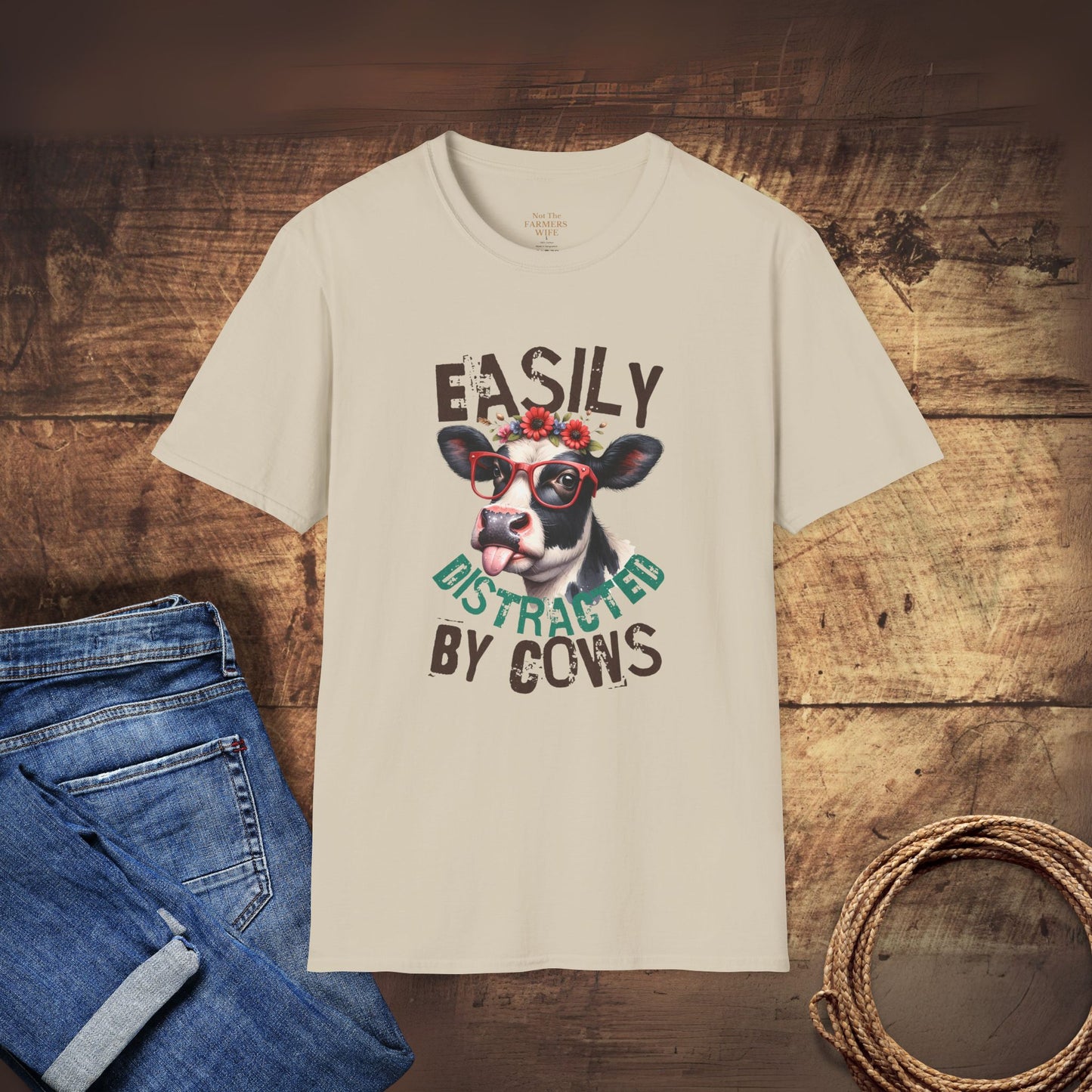 Easily Distracted by Cows T-Shirt
