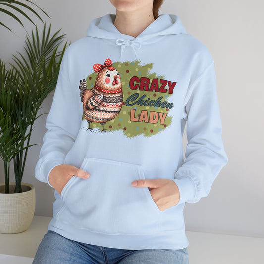 Crazy Chicken Lady Hooded Sweatshirt