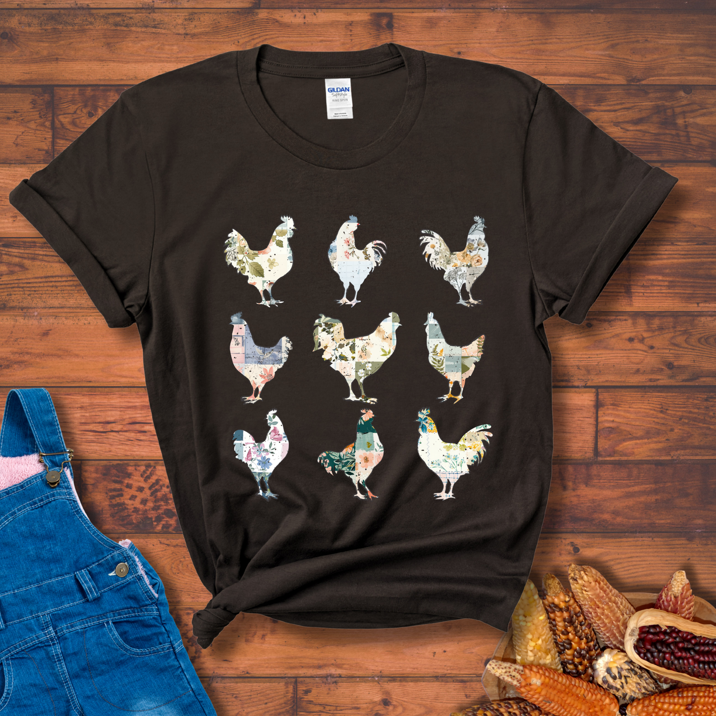 Floral Flock T-Shirt