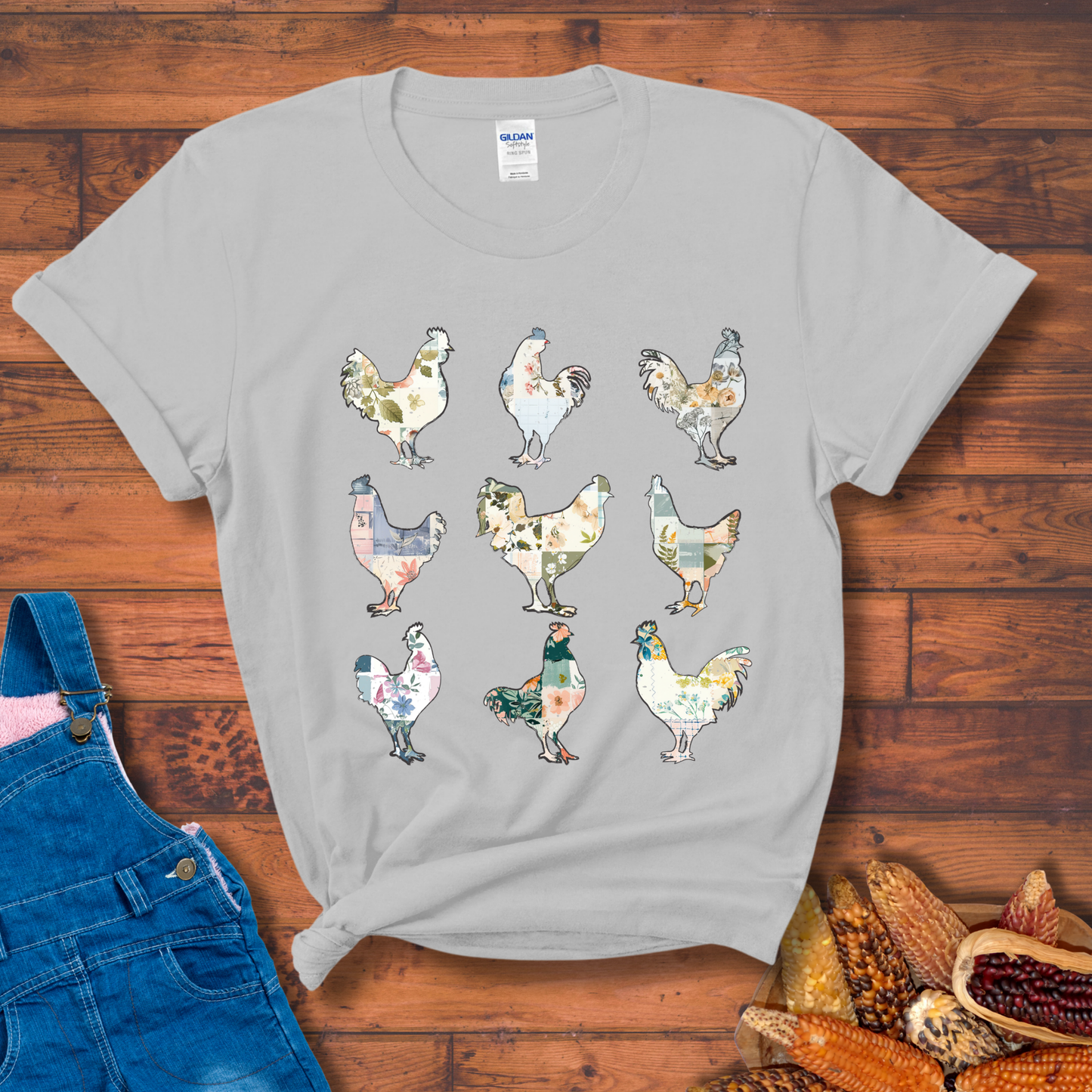 Floral Flock T-Shirt