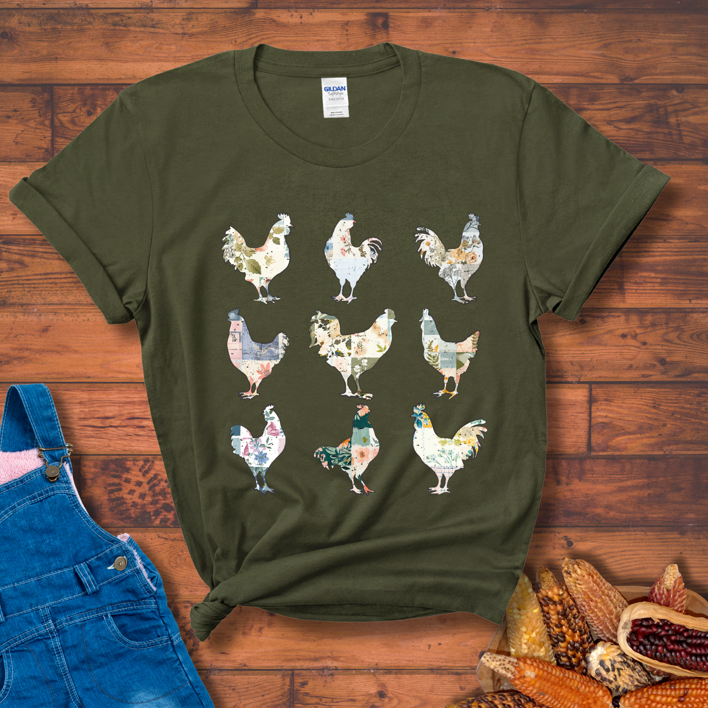 Floral Flock T-Shirt