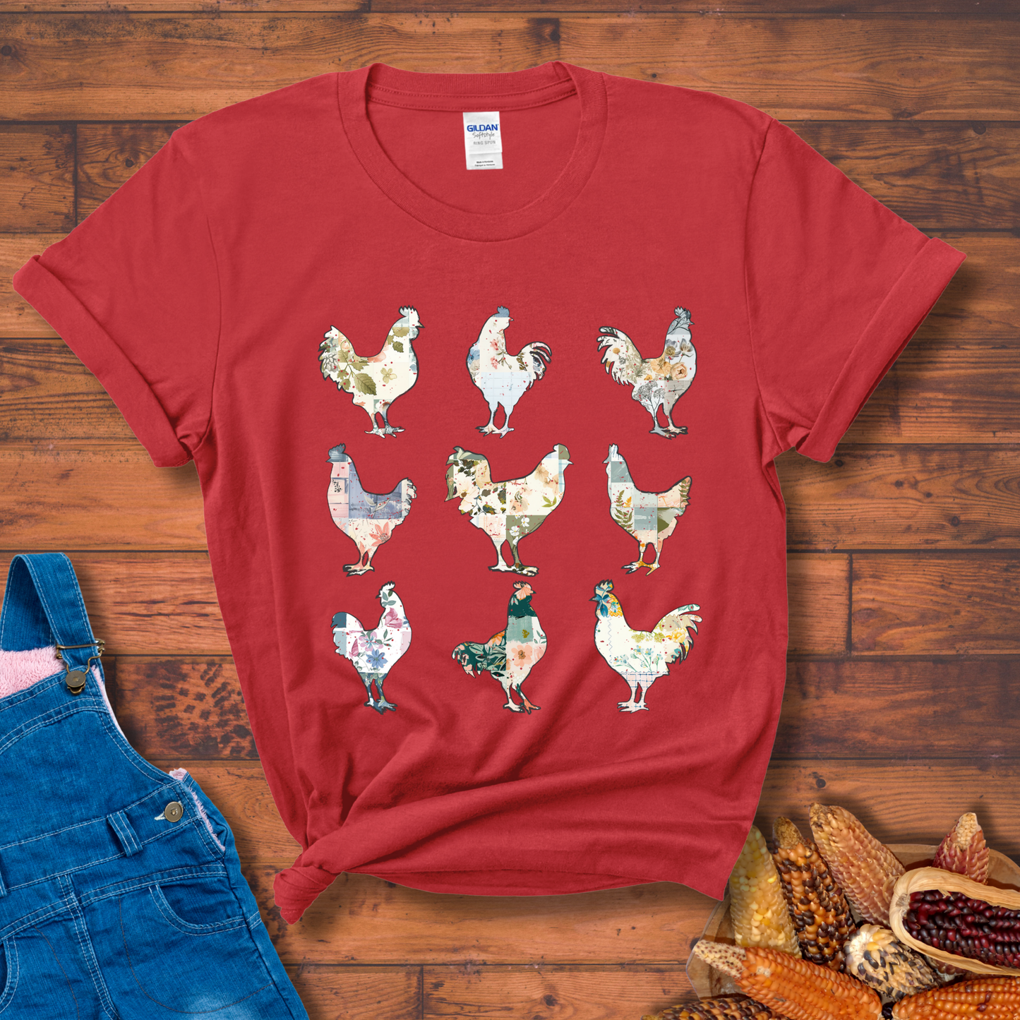 Floral Flock T-Shirt
