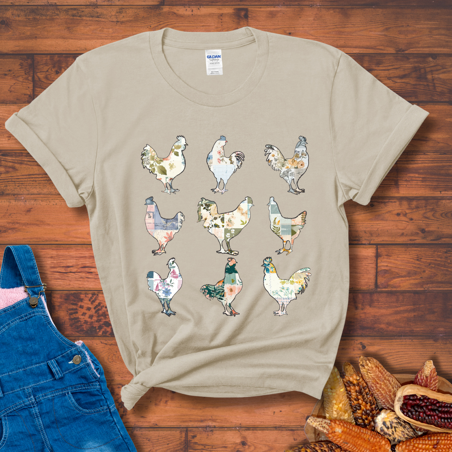 Floral Flock T-Shirt