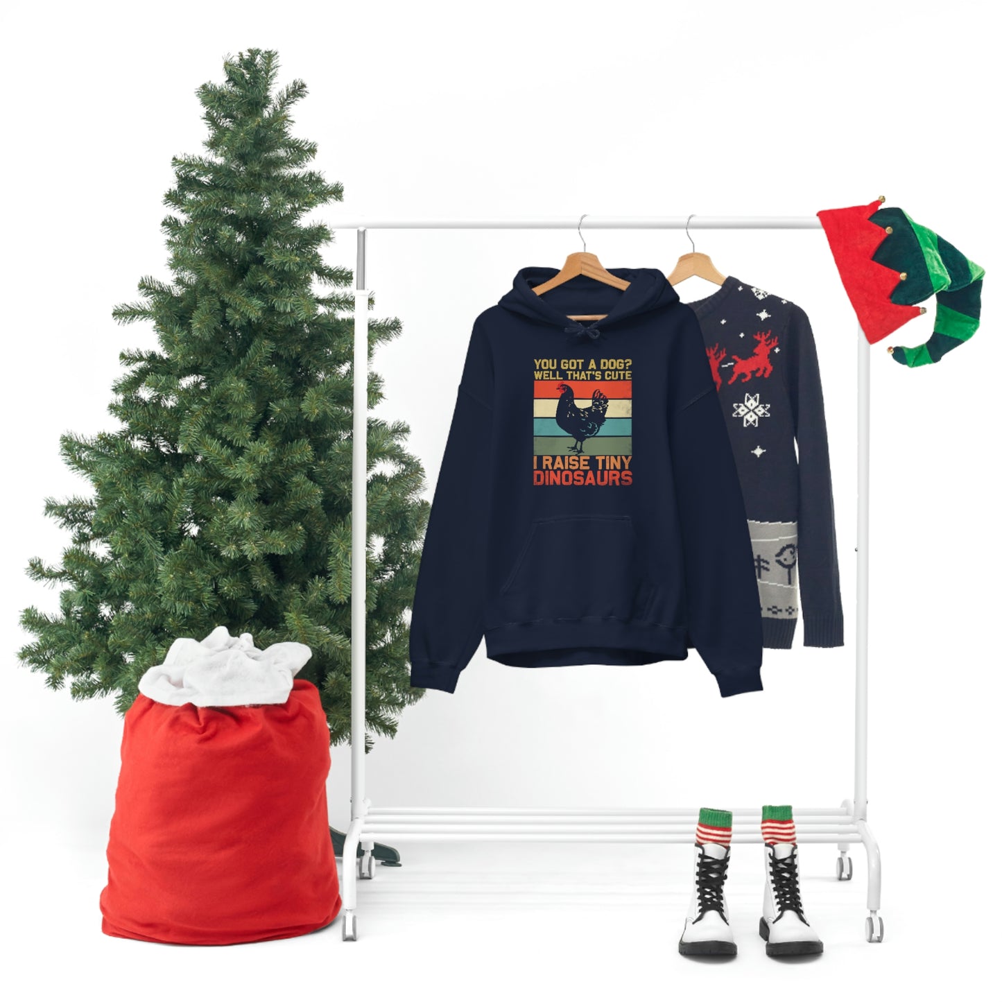 I Raise Tiny Dino's Unisex Hooded Sweatshirt