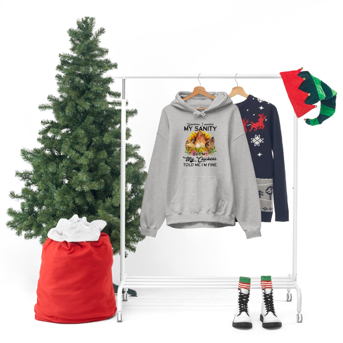 Sometimes I Question My Sanity Hooded Sweatshirt