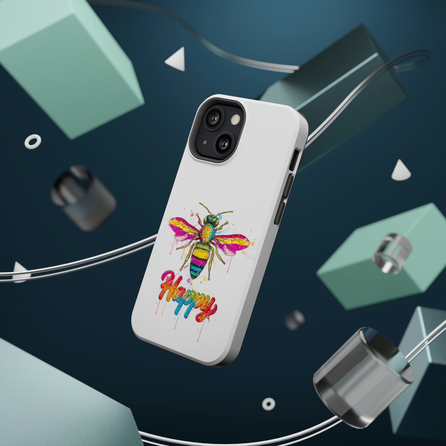 Bee Happy Phone Case with Magsafe
