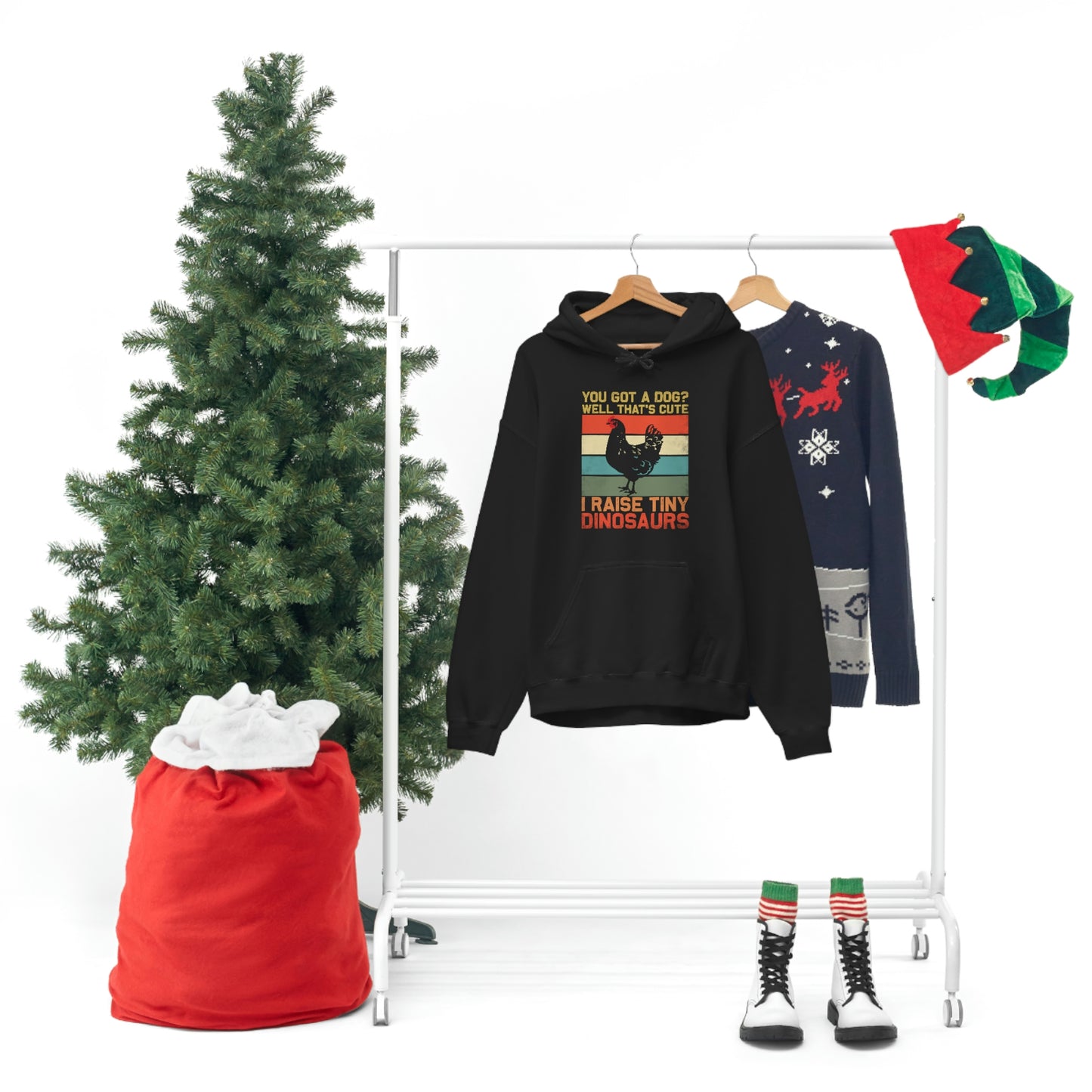 I Raise Tiny Dino's Unisex Hooded Sweatshirt