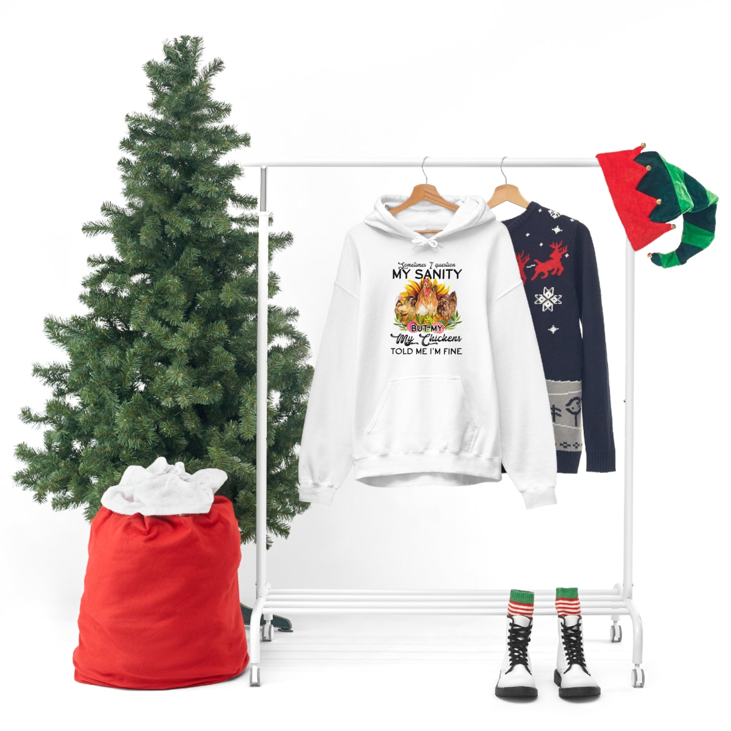 Sometimes I Question My Sanity Hooded Sweatshirt