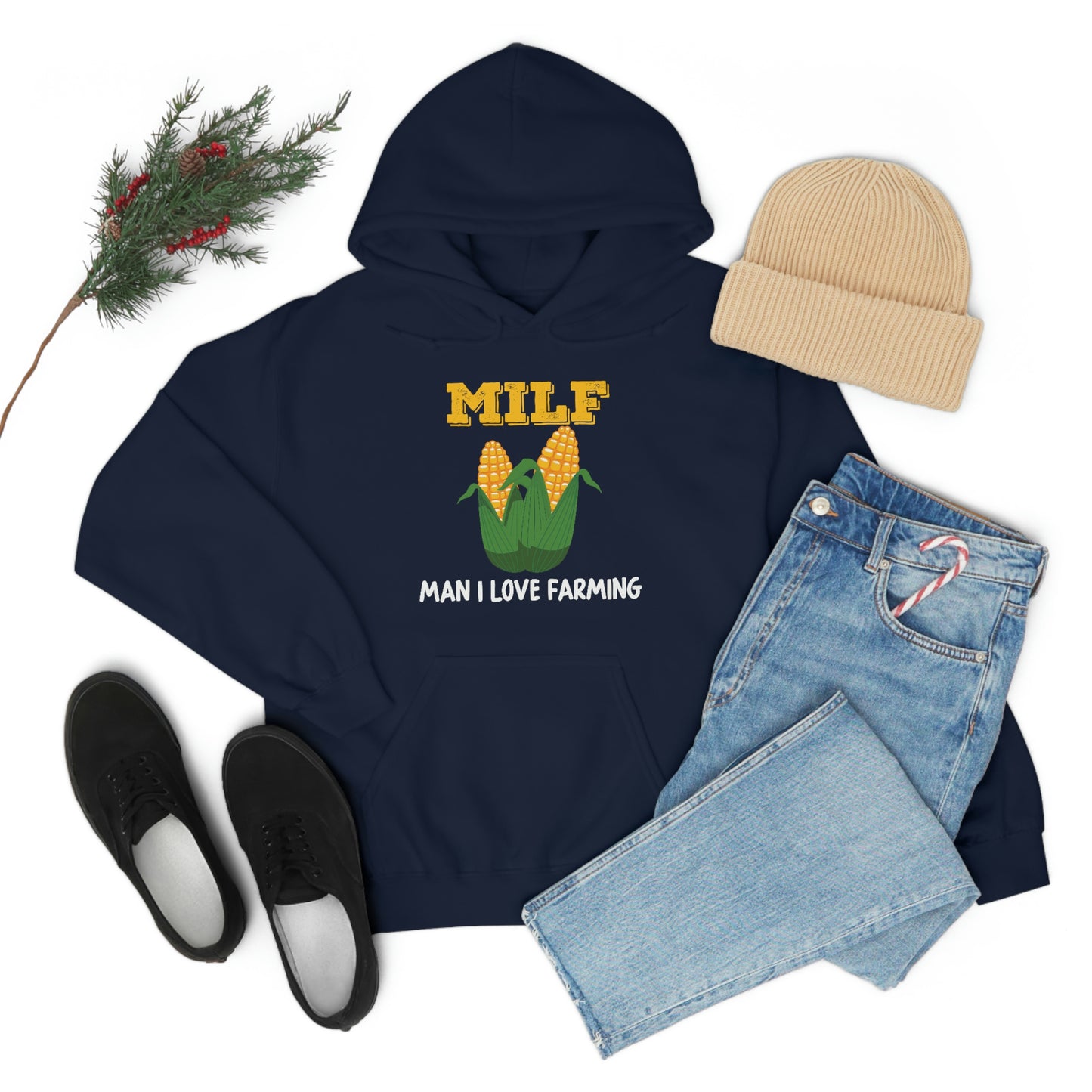 MILF - Man I Love Farming Hooded Sweatshirt