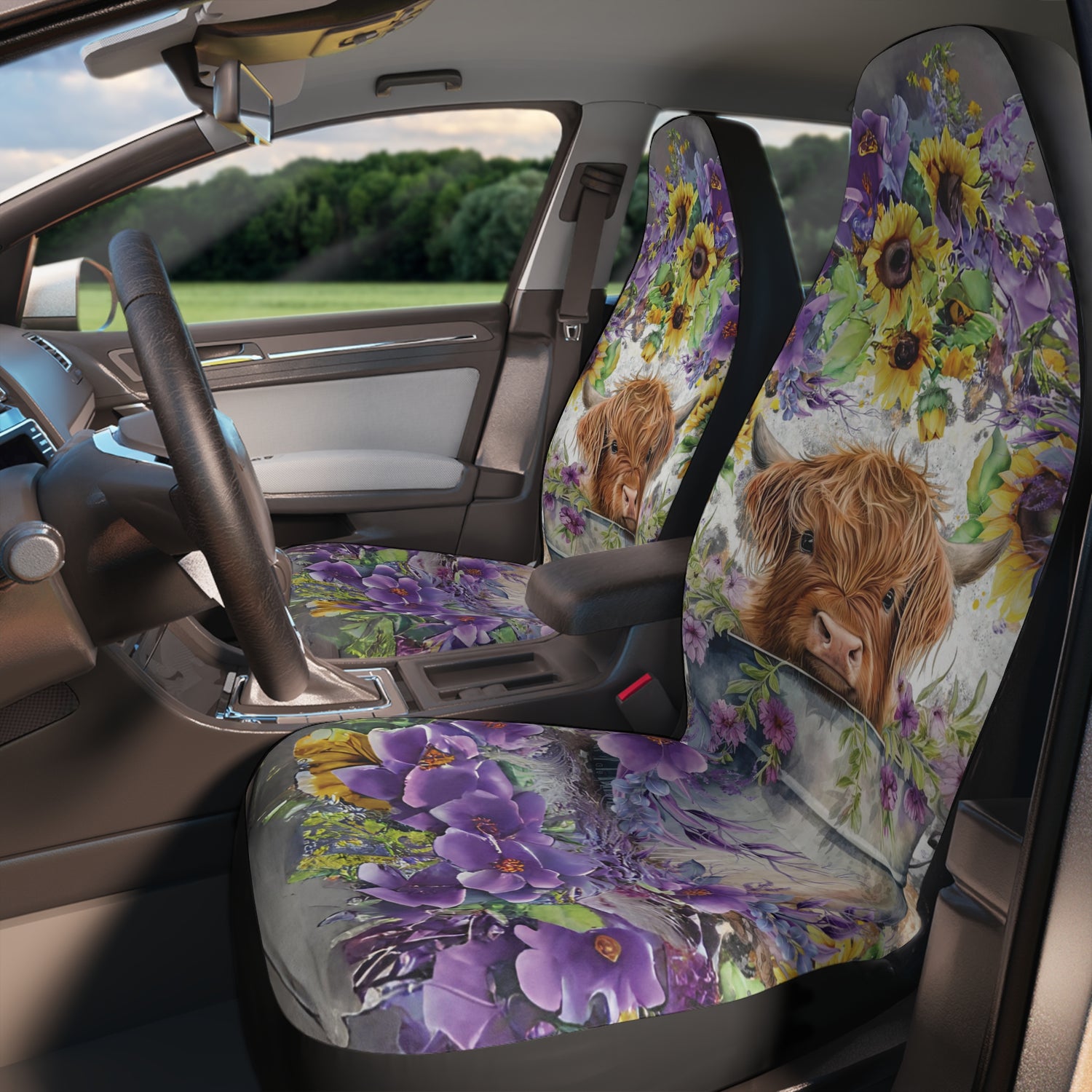 baby highland cow seat covers