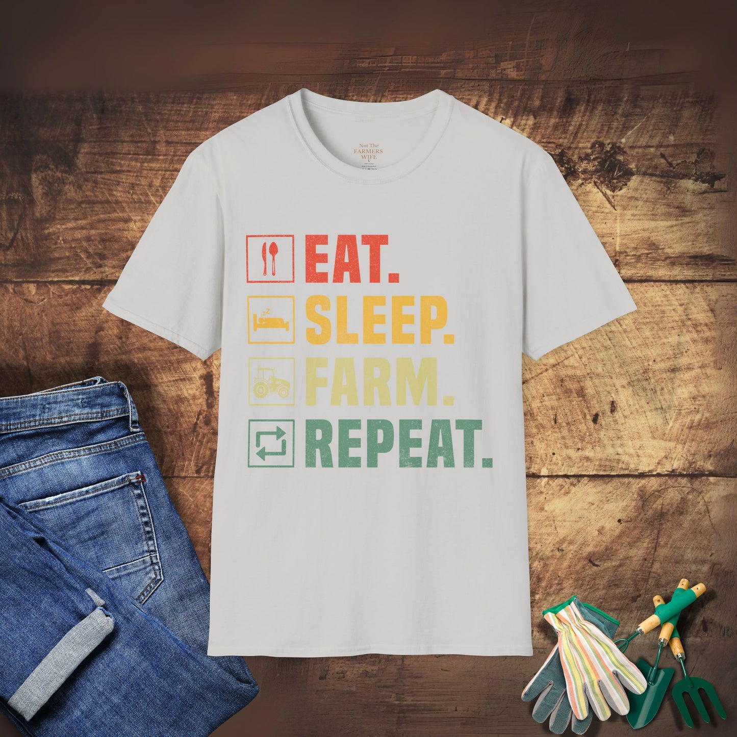 Eat. Sleep. Farm. Repeat. T-Shirt
