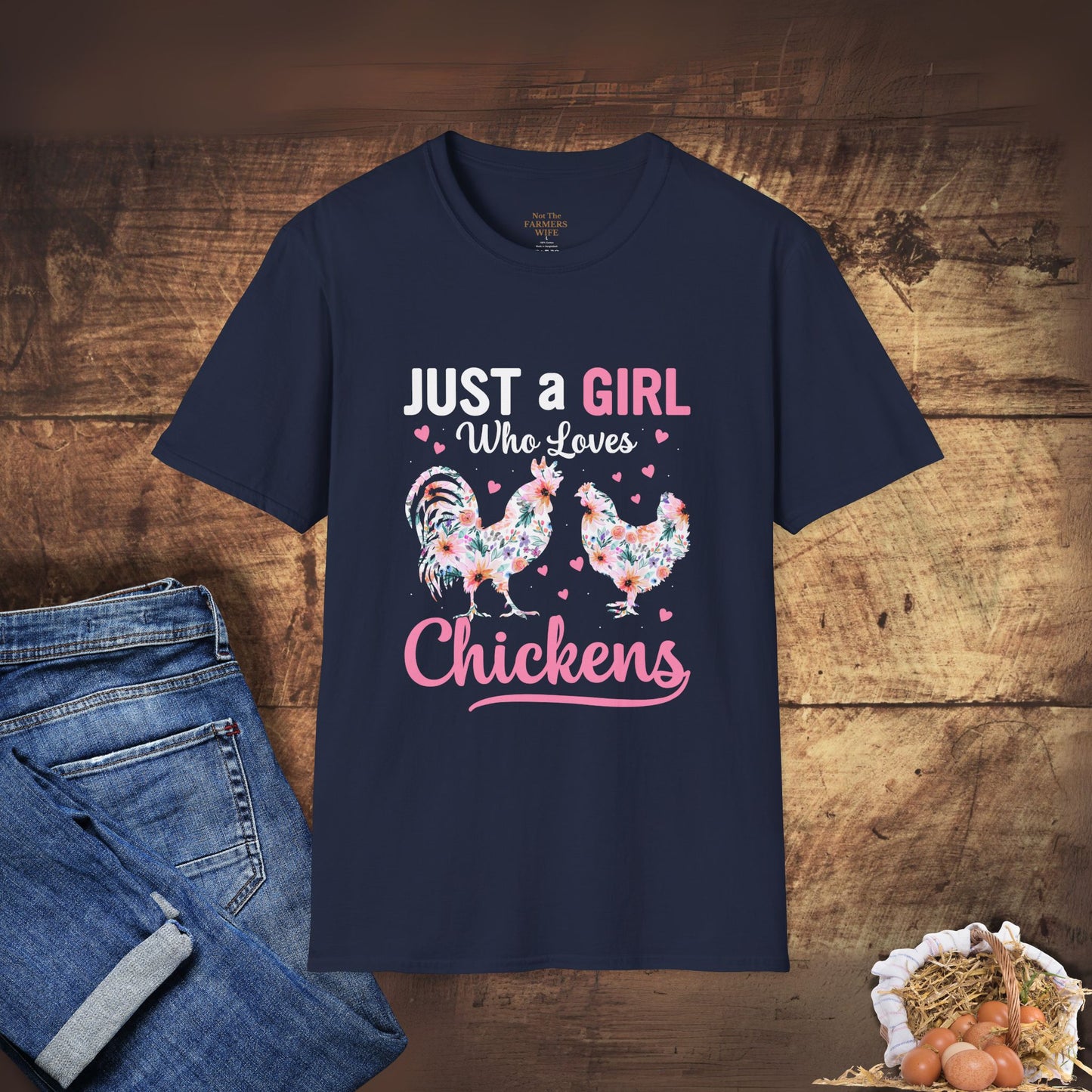 Just a Girl Who Loves Chickens T-Shirt