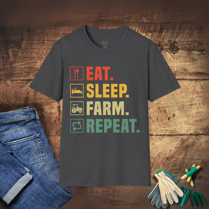 Eat. Sleep. Farm. Repeat. T-Shirt
