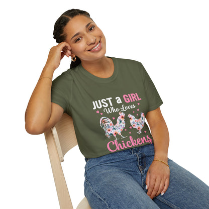 Just a Girl Who Loves Chickens T-Shirt