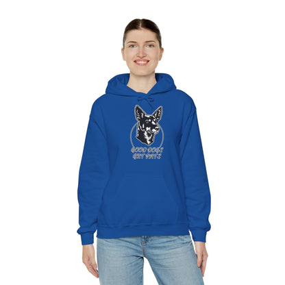 Good Dogs Get Pats Hooded Sweatshirt
