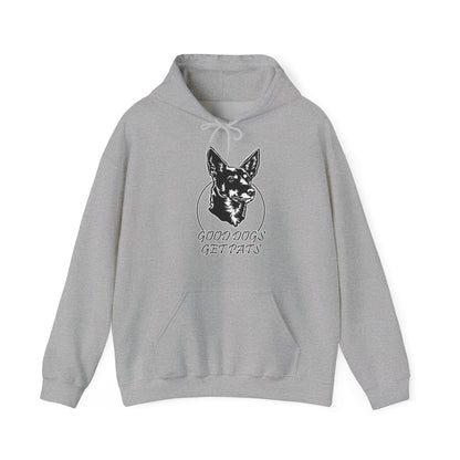 Good Dogs Get Pats Hooded Sweatshirt