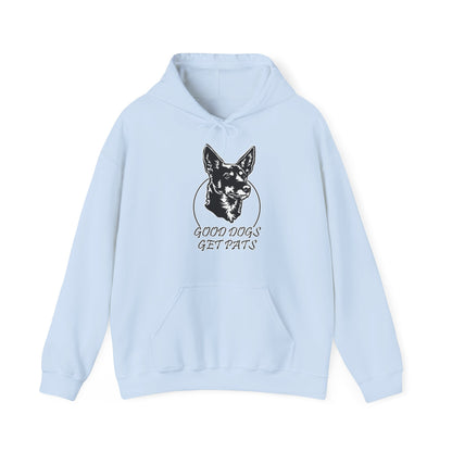 Good Dogs Get Pats Hooded Sweatshirt