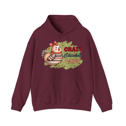 Crazy Chicken Lady Hooded Sweatshirt