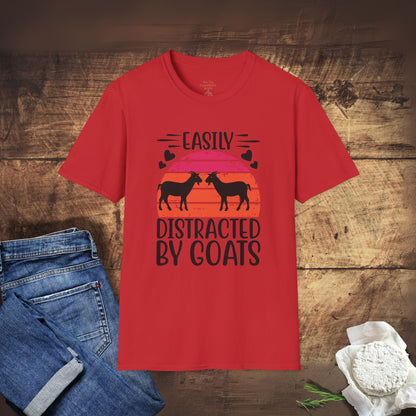 Easily Distracted by Goats T-Shirt