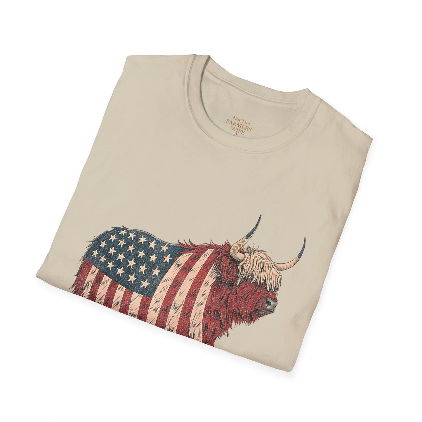 Stars, Stripes and Highland Cow T-Shirt