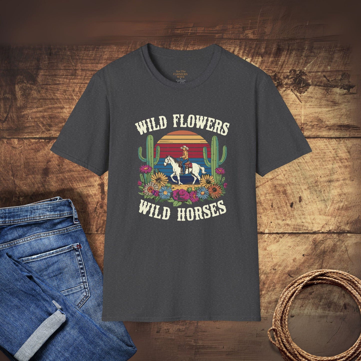 Wild Flowers and Wild Horses T-Shirt