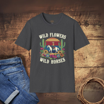 Wild Flowers and Wild Horses T-Shirt