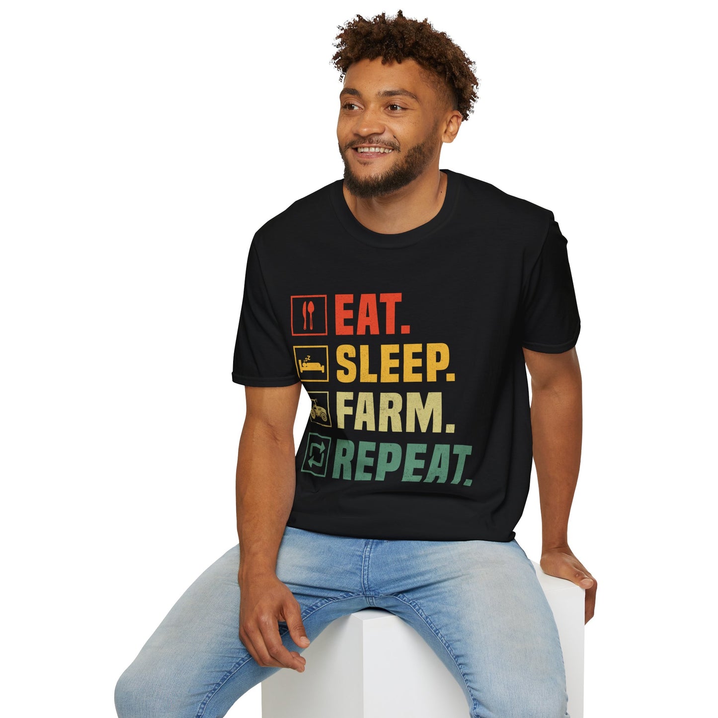 Eat. Sleep. Farm. Repeat. T-Shirt