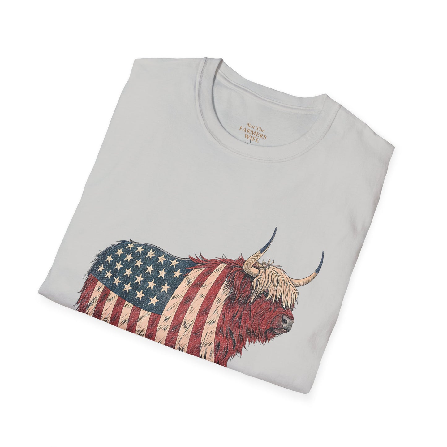 Stars, Stripes and Highland Cow T-Shirt
