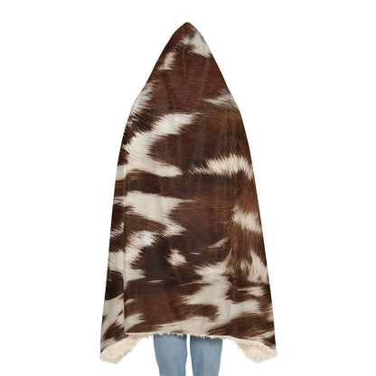 CowHide Hooded Snuggle Blanket