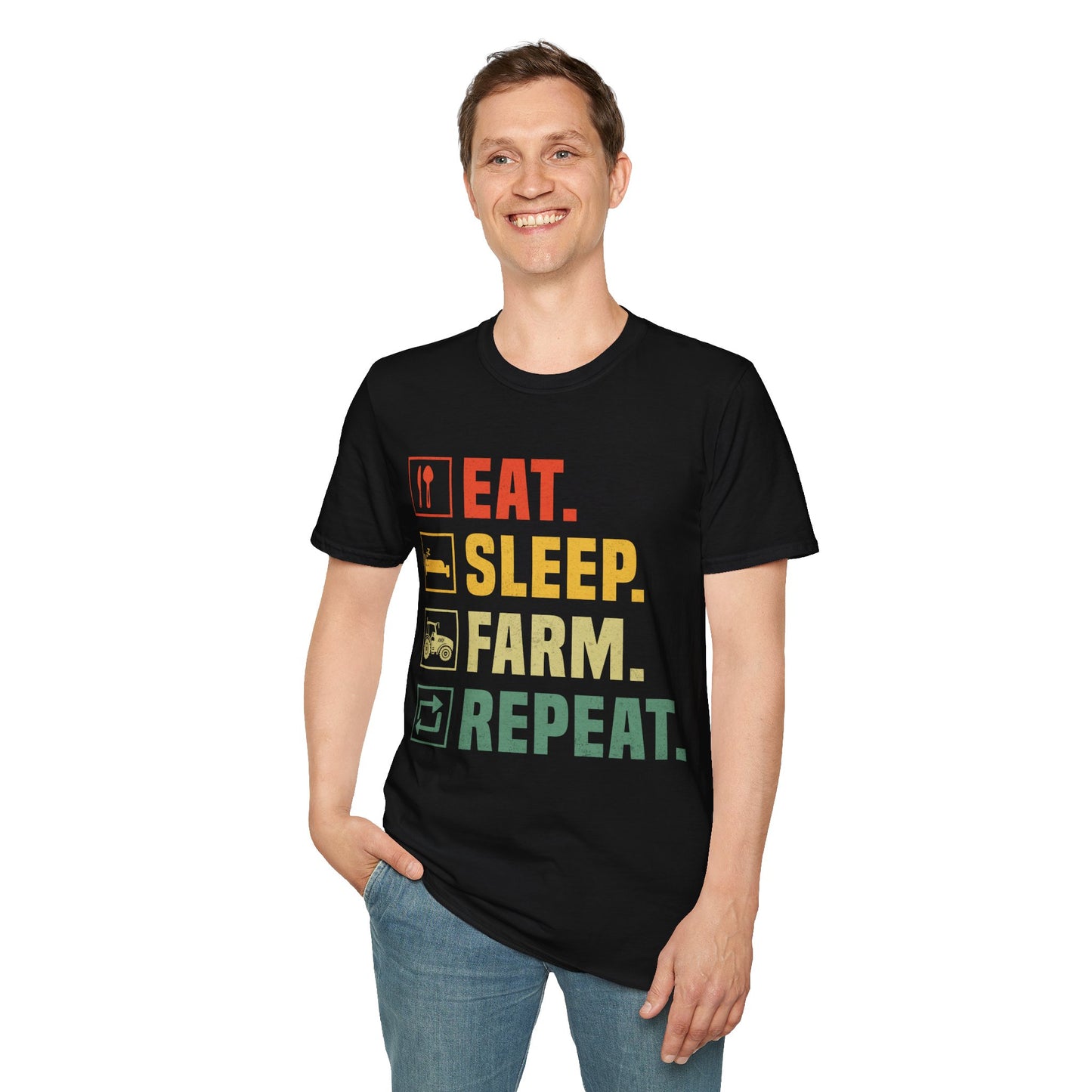 Eat. Sleep. Farm. Repeat. T-Shirt