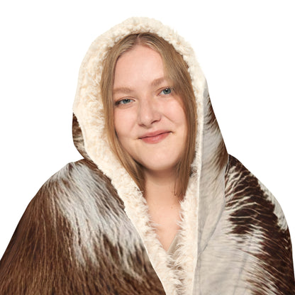 CowHide Hooded Snuggle Blanket