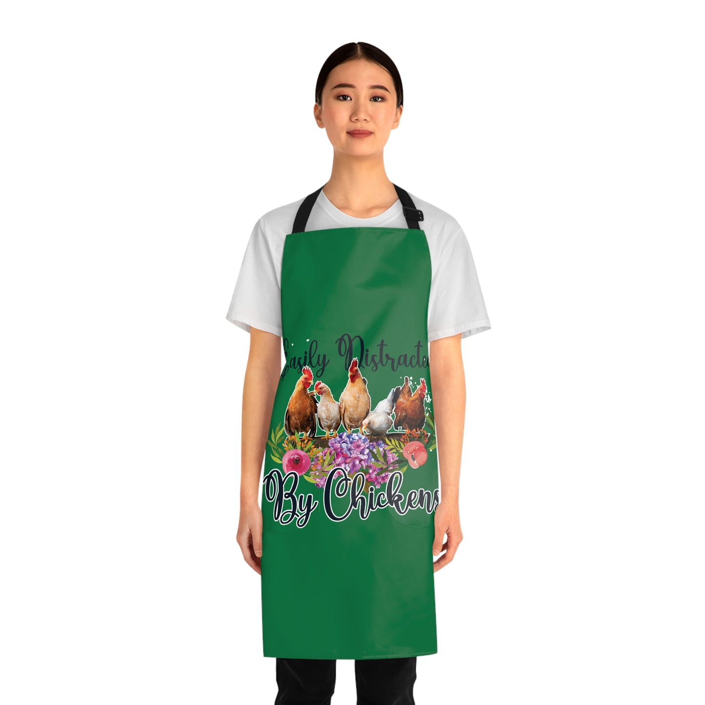 Easily Distracted by Chickens Apron