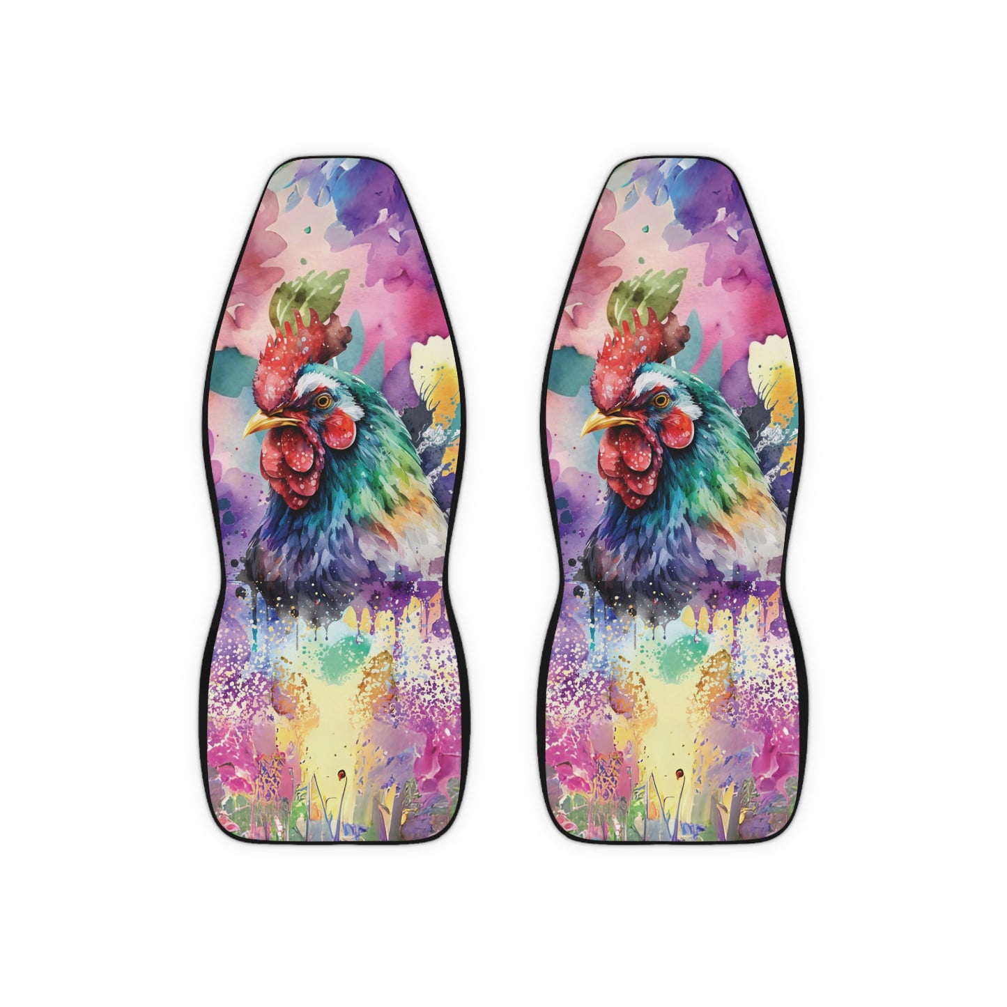 Watercolour Chicken Car Seat Covers