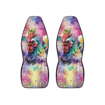 Watercolour Chicken Car Seat Covers