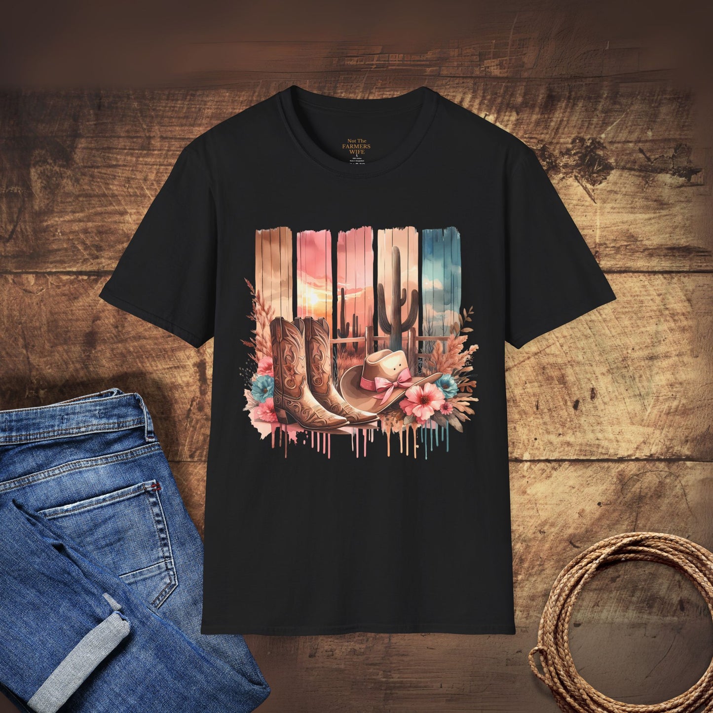 Pretty in Pink Cowgirl Boots T-Shirt