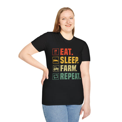 Eat. Sleep. Farm. Repeat. T-Shirt