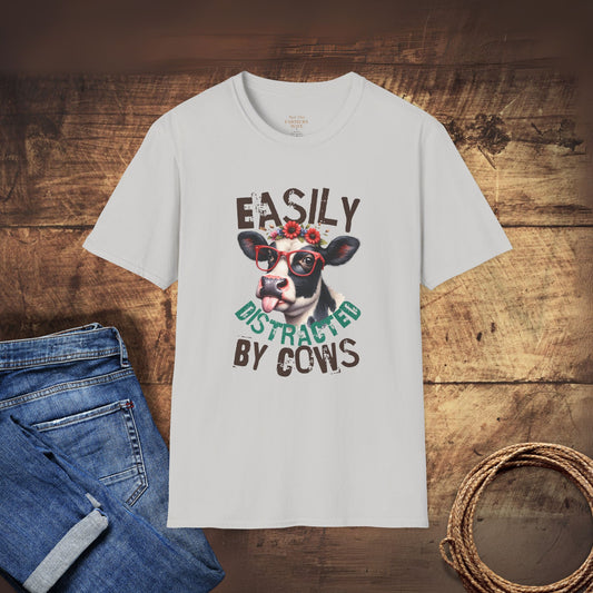 Easily Distracted by Cows T-Shirt