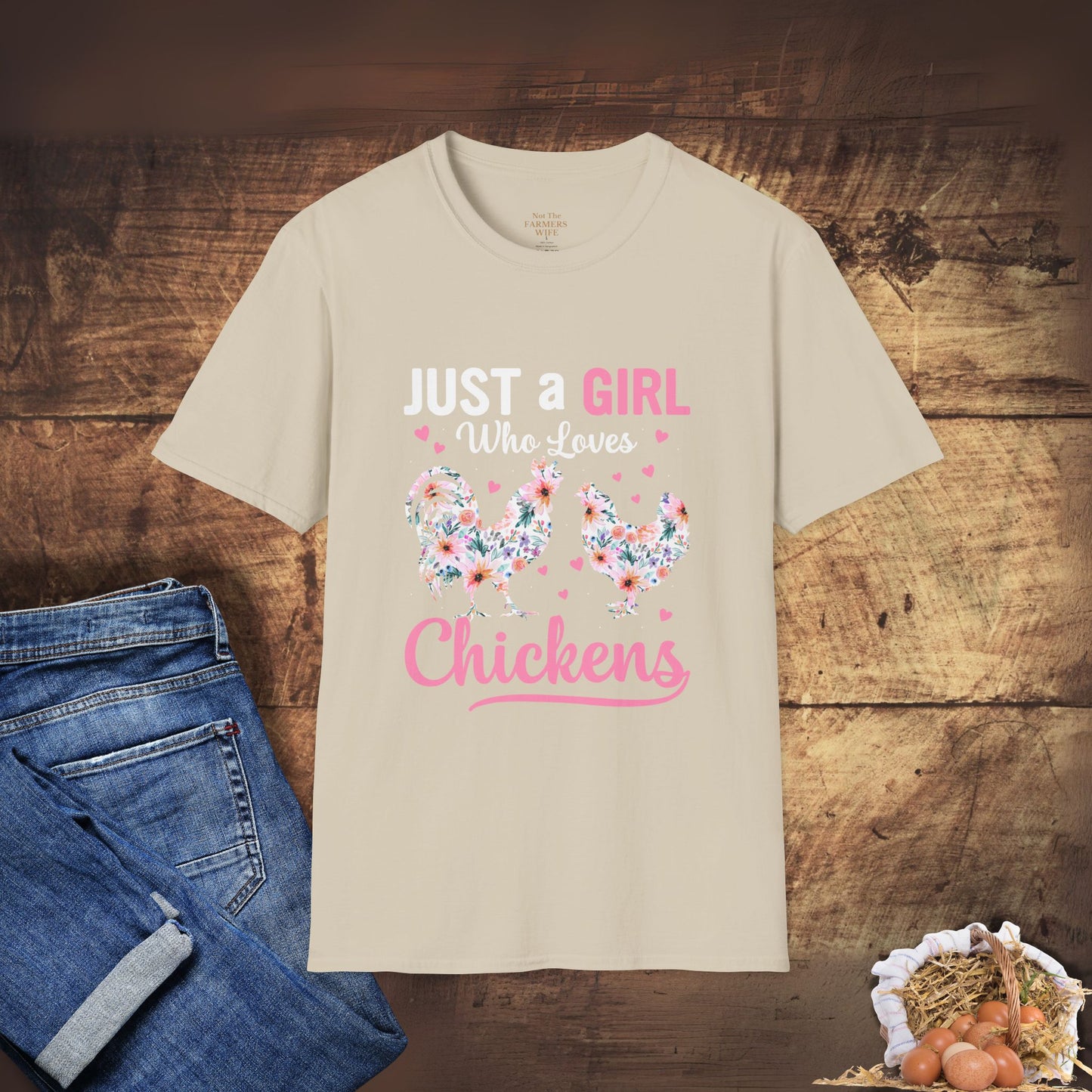 Just a Girl Who Loves Chickens T-Shirt