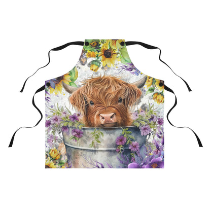 highland cow apron