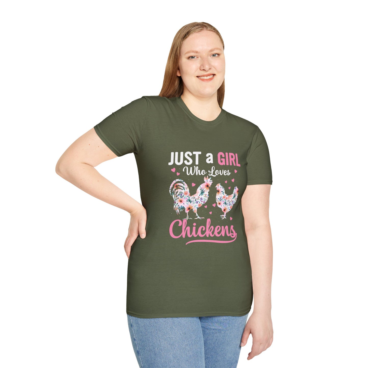 Just a Girl Who Loves Chickens T-Shirt