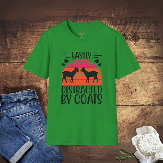 Easily Distracted by Goats T-Shirt