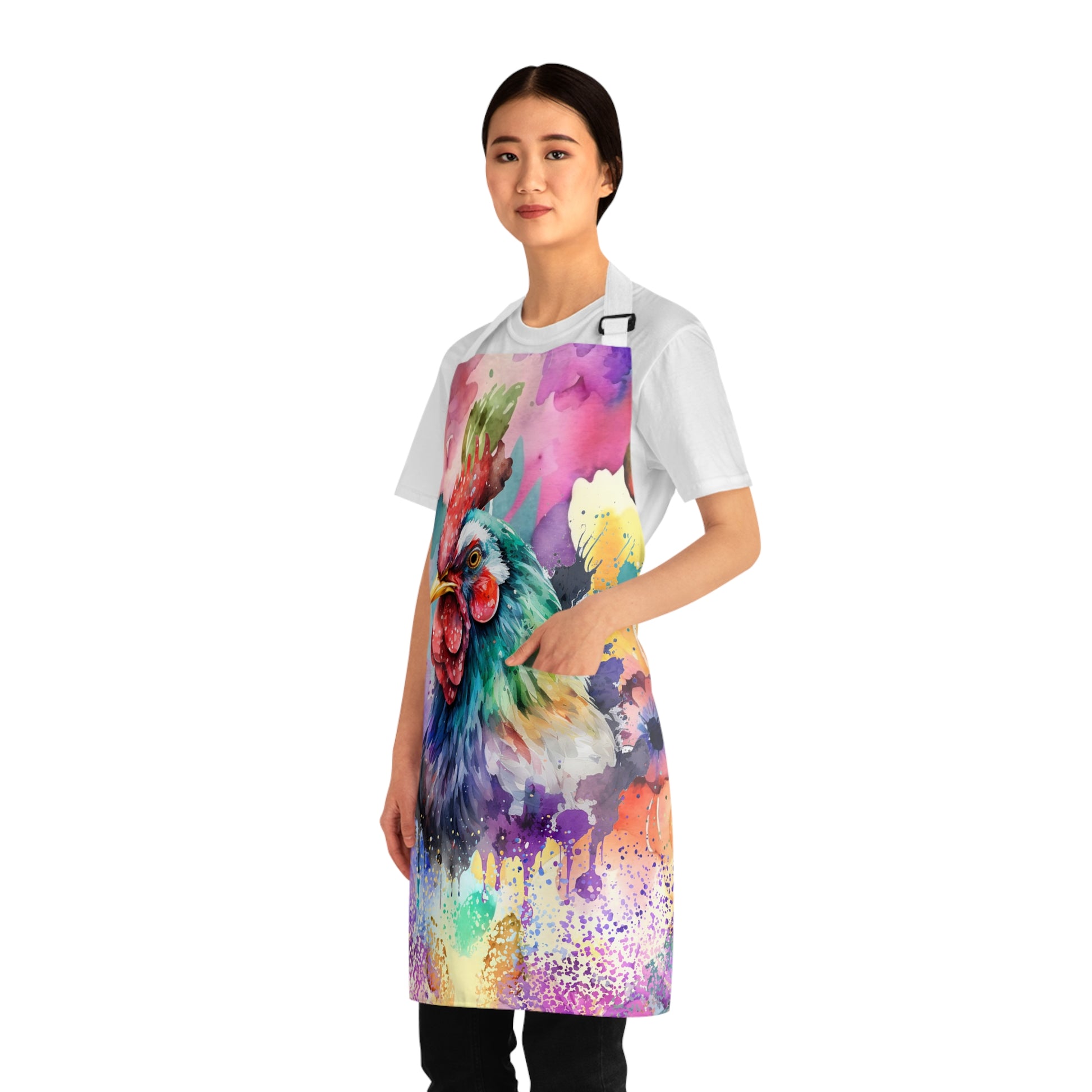 Watercolour Chicken Apron