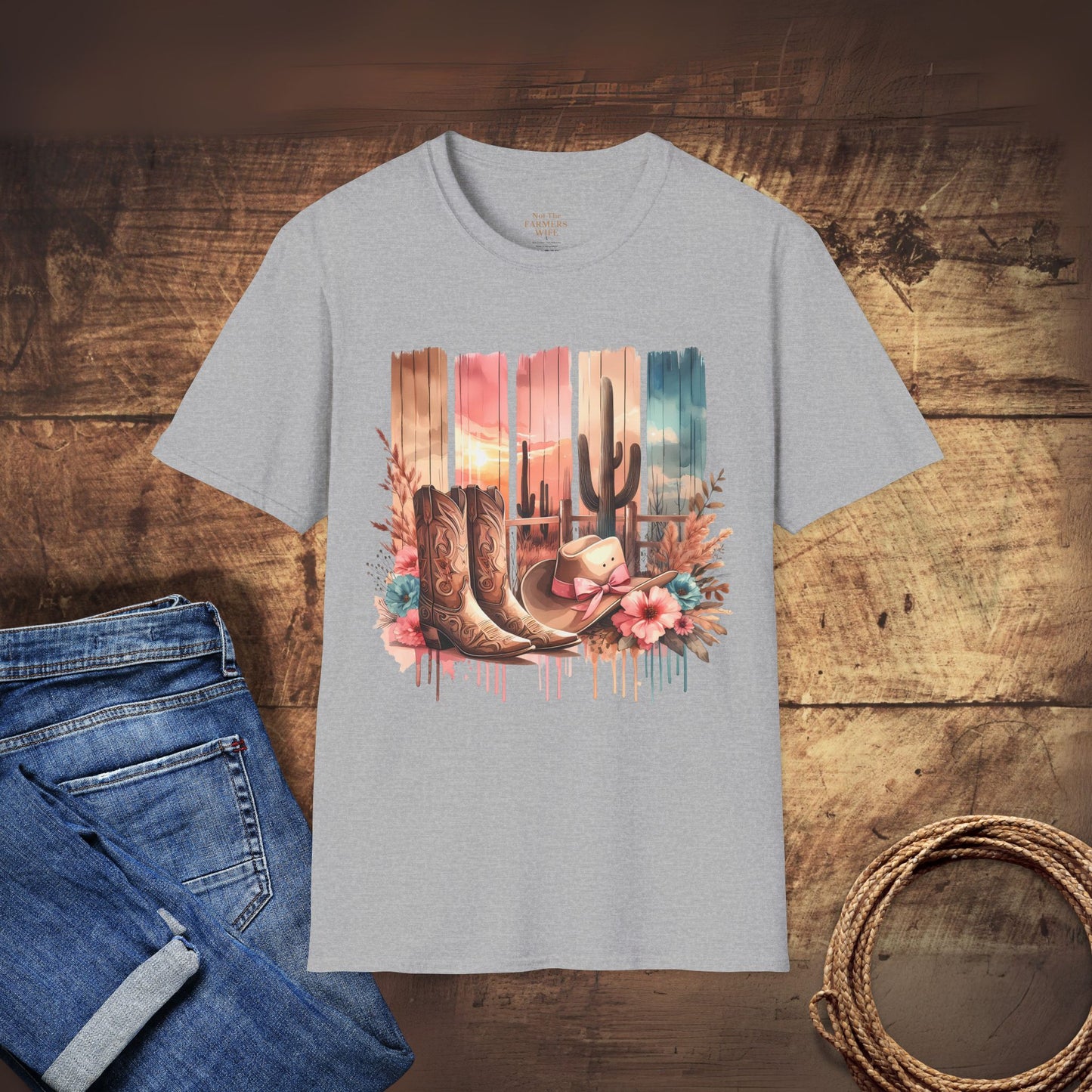 Pretty in Pink Cowgirl Boots T-Shirt